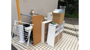 下関市の粗大ゴミ回収の作業前