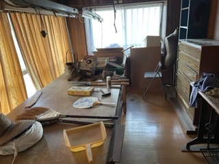松山市の遺品整理の作業前