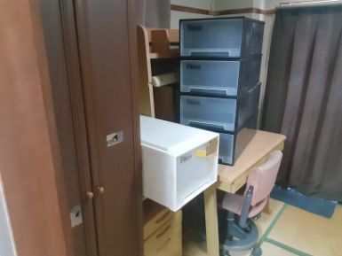 前橋市の学習机処分の作業前