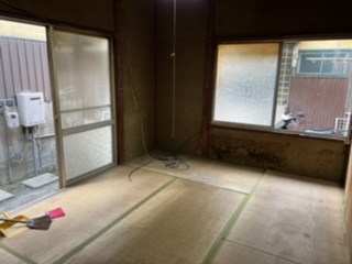 松山市の粗大ゴミ回収の作業後