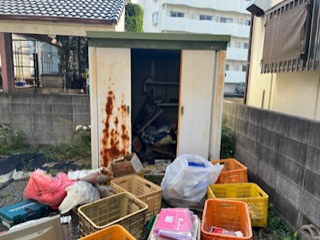 松山市の不用品回収の作業前