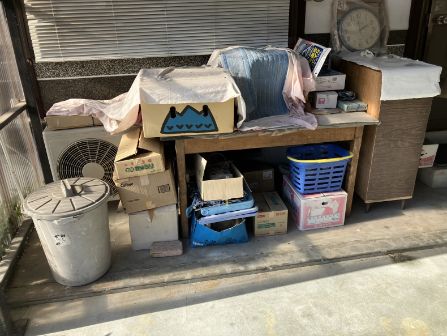 三原市の生前整理の作業前