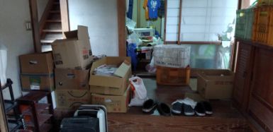 湯梨浜町の不用品回収の作業前