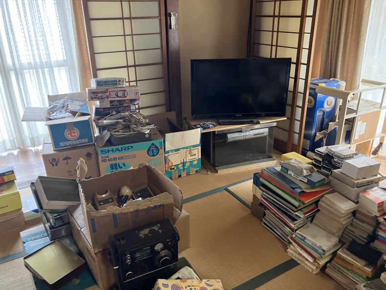 遺品整理に伴う不用品回収の作業前