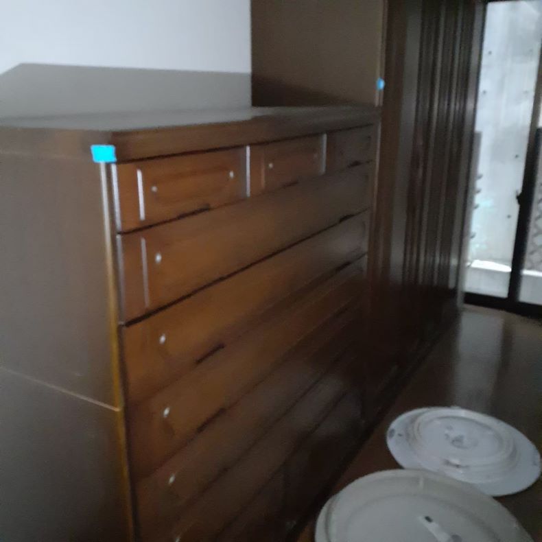 京都市の粗大ごみ回収作業前