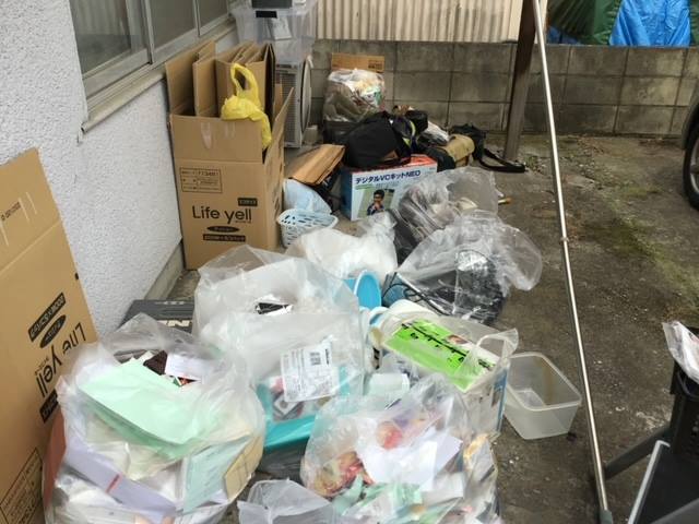 宇都宮市の不用品回収作業前