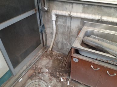 高崎市の洗濯機処分の作業後