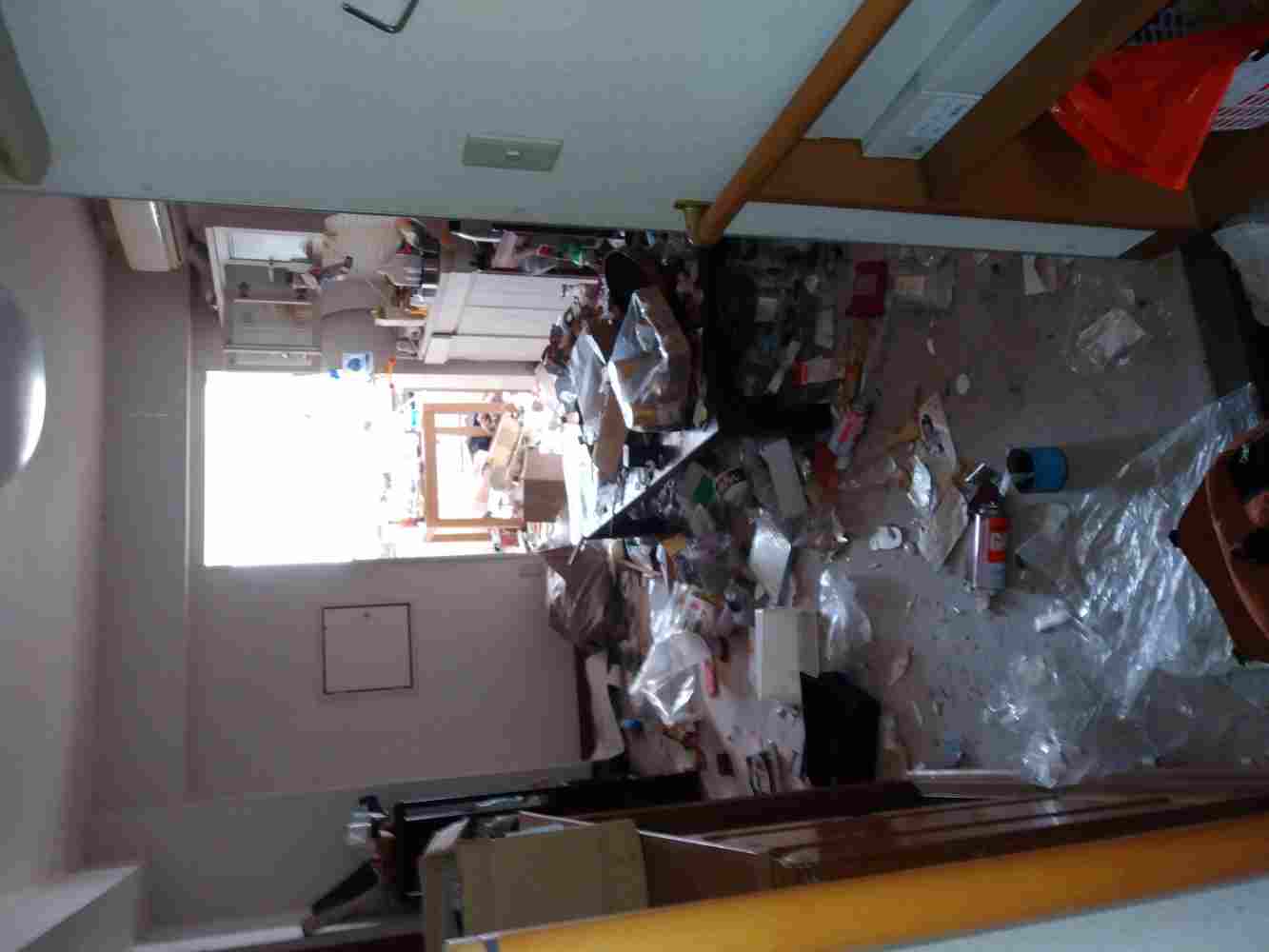 鳥取市のゴミ屋敷清掃の作業前