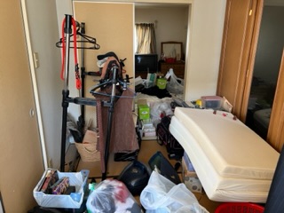 松山市の不用品回収の作業前