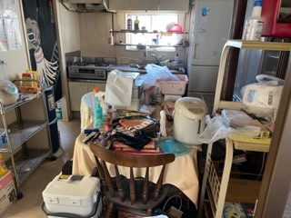 松山市の不用品回収の作業前