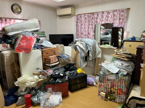 宮崎市のF様邸の不用品回収作業前