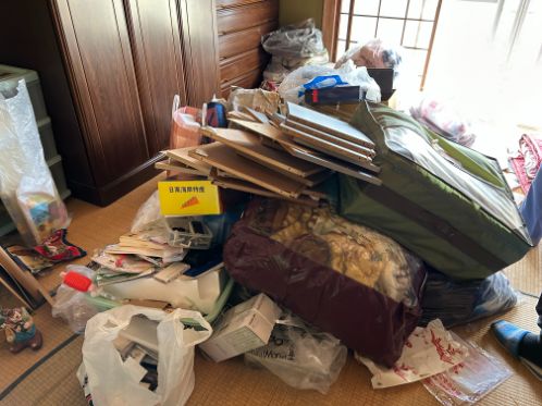 宮崎市のF様邸の不用品回収作業前