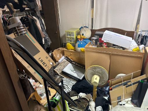 岡山市の不用品回収の作業前