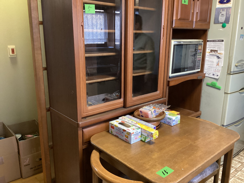 引越しに伴う不用品回収作業前