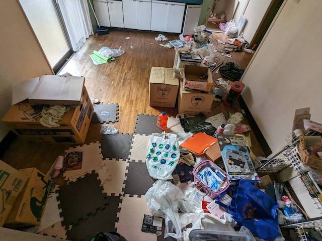 高松市の引越しゴミ回収の作業前