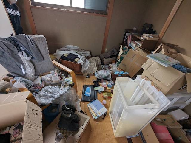 高松市の引越しゴミ回収の作業前