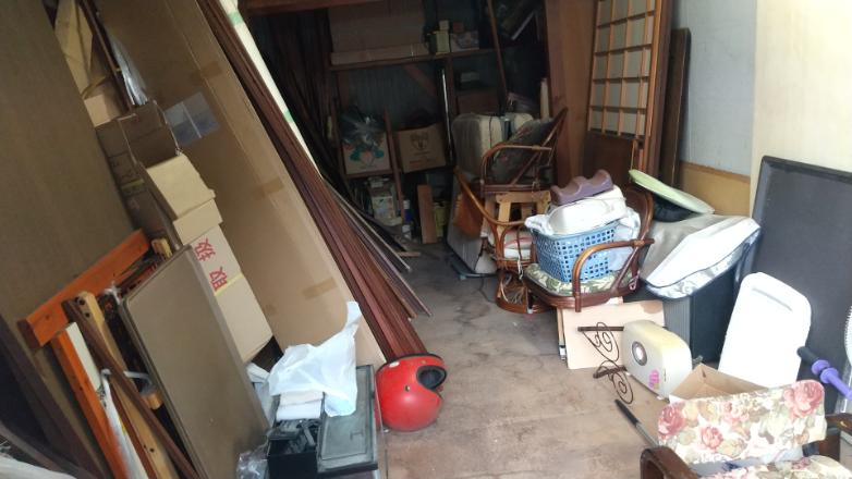 岡山市の不用品回収の作業前