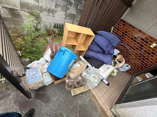 岡山市の不用品回収の作業前