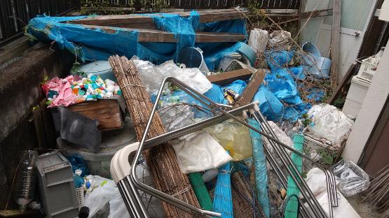 岡山市の不用品回収の作業前