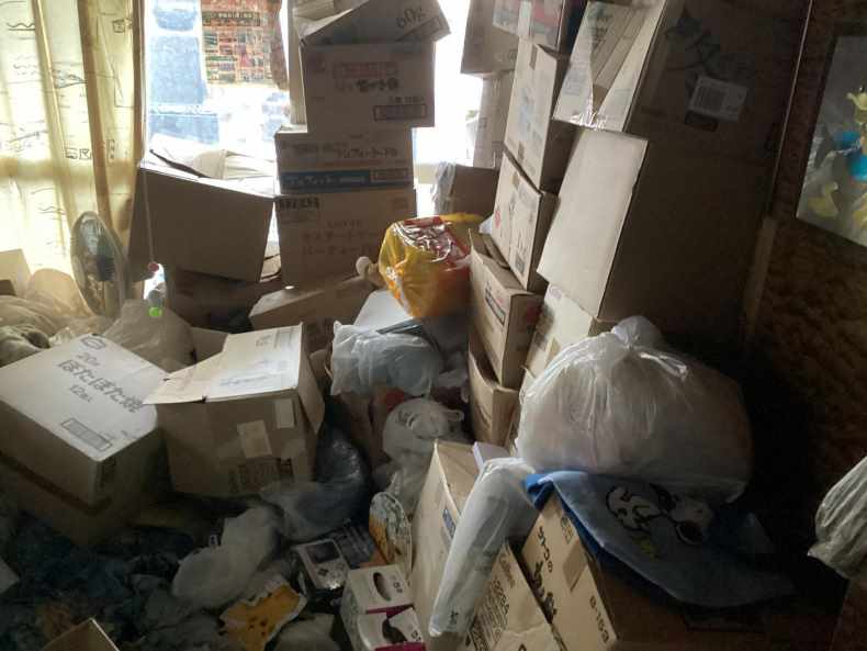 宇都宮市のゴミ屋敷回収作業前