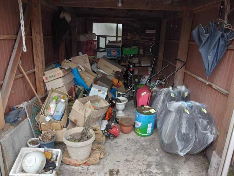琴浦町の不用品回収の作業前