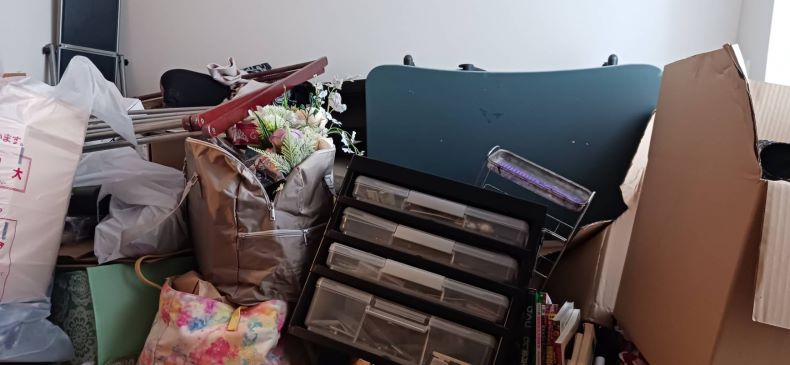 倉吉市の不用品回収の作業前