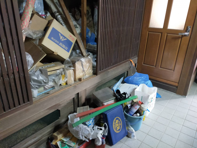 松山市の不用品回収の作業前