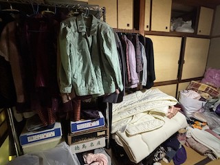 高松市の遺品整理・空き家の片付けの作業前