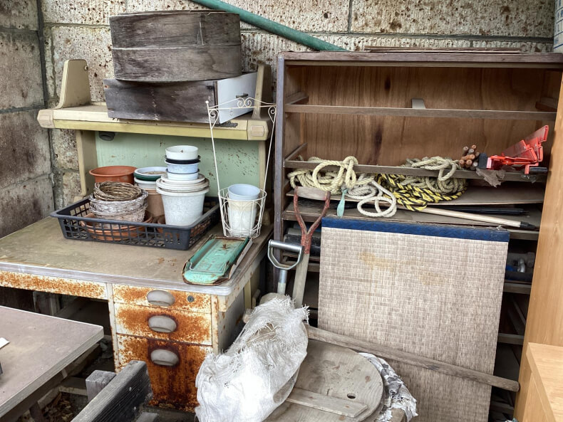 断捨離に伴う不用品回収作業前