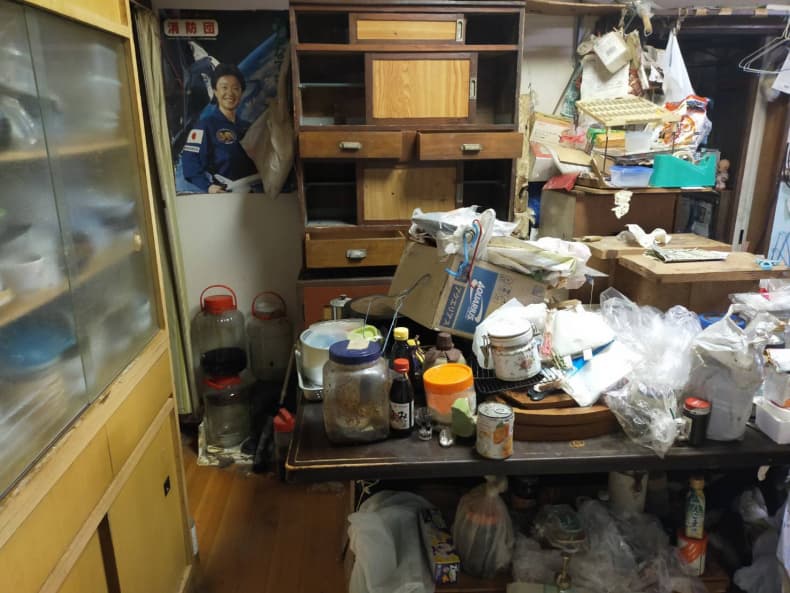 松山市の不用品回収の作業前