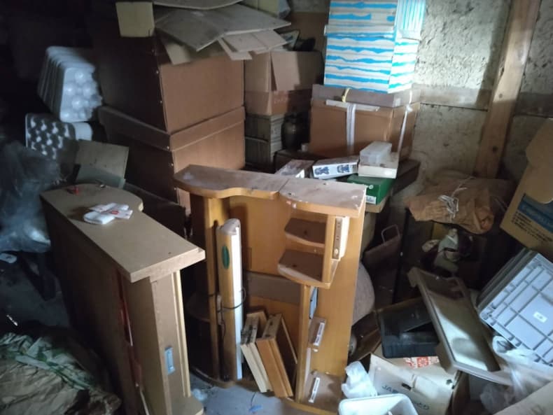 琴浦町の不用品回収作業前