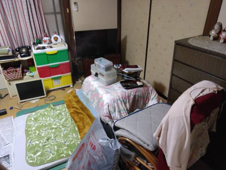 倉吉市の不用品回収の作業前