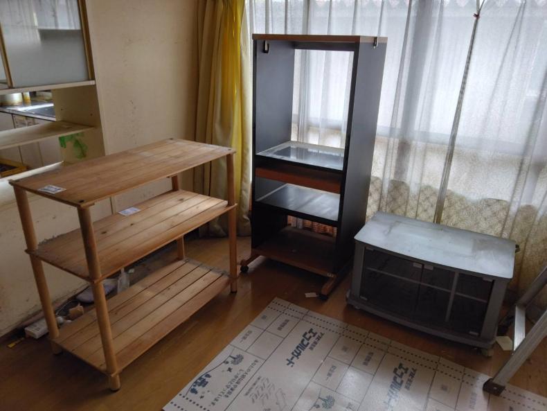 倉吉市の不用品回収の作業前