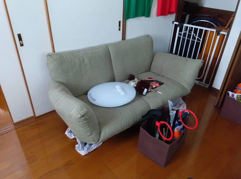 倉吉市の不用品回収の作業前