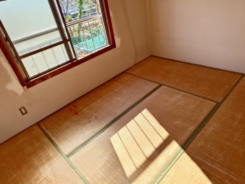 松山市の粗大ごみ回収の作業後