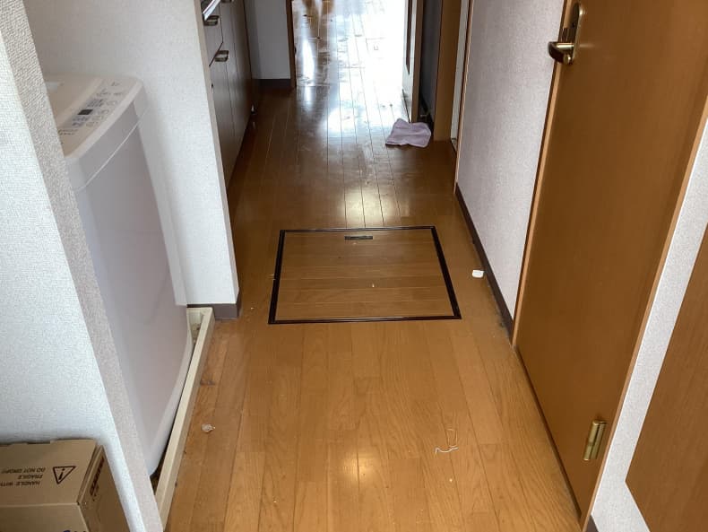 引越しに伴う不用品回収作業後