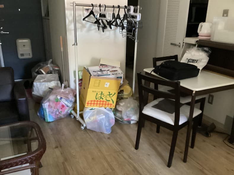 宇都宮市の不用品回収作業前