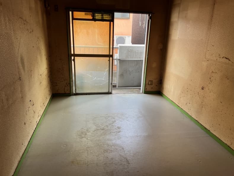 松山市の粗大ごみ回収の作業後