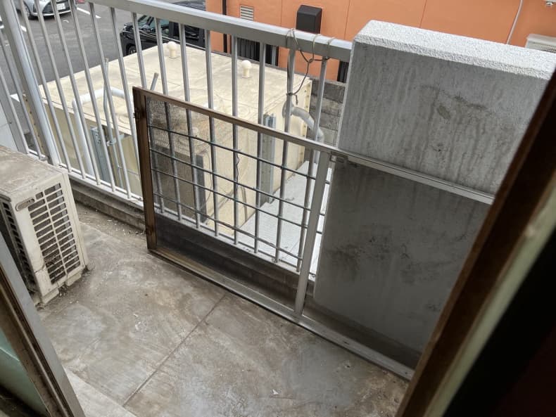 松山市の粗大ごみ回収の作業後