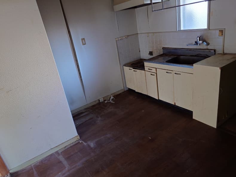 松山市の粗大ごみ回収の作業後