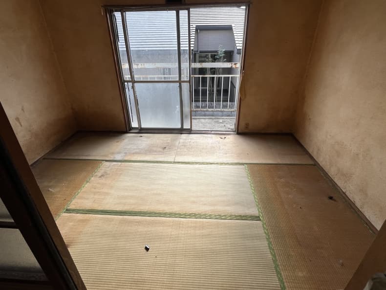 松山市の粗大ごみ回収の作業後