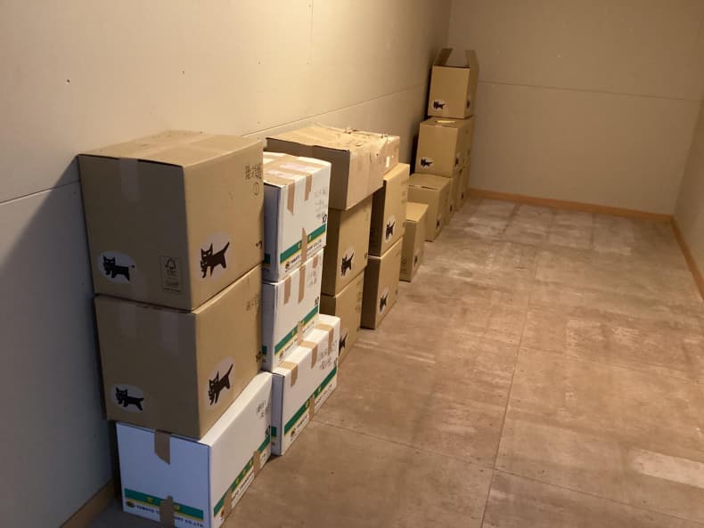 レンタル倉庫解約に伴う、不用品回収作業前