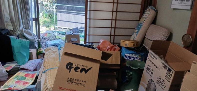 琴浦町の不用品回収作業前