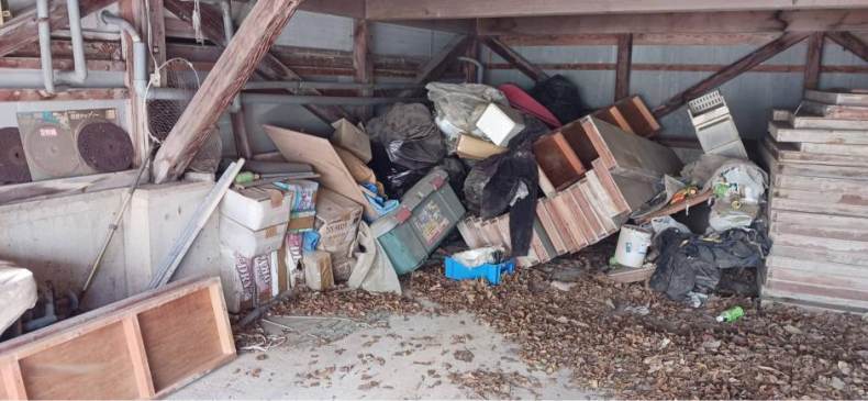 琴浦町の不用品回収作業前