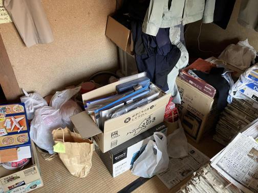 松江市の生活用品回収の作業前