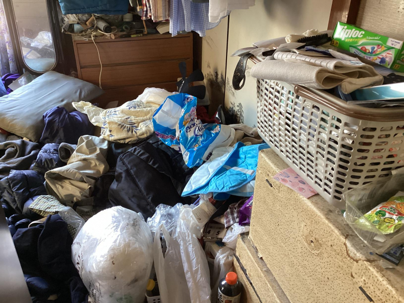 宇都宮市のゴミ屋敷回収作業前