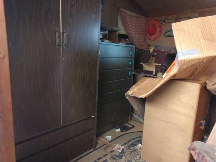 倉吉の不用品回収の作業前