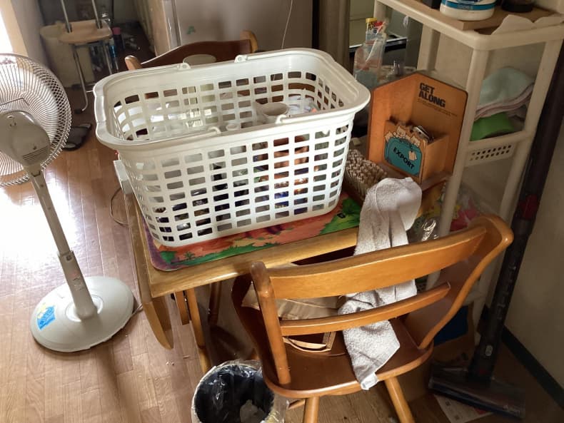 宇都宮市の不用品回収作業前