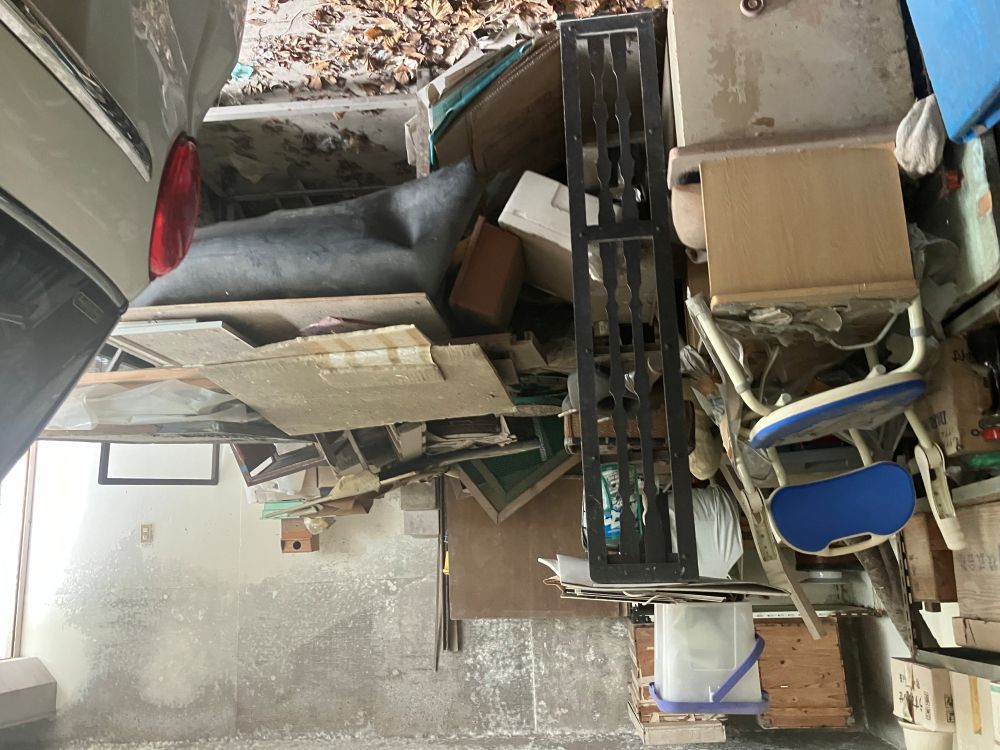 断捨離に伴う不用品回収の作業前