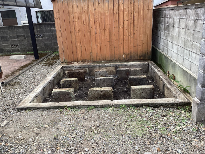 物置の解体処分作業後